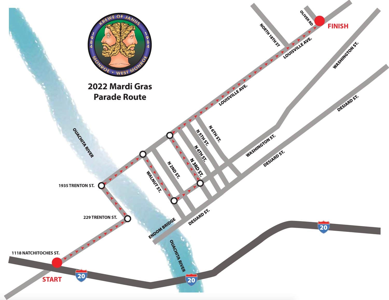 Janus Parade Route